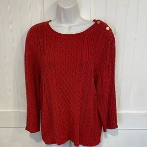 TOMMY HILFIGER RED sweater size XL